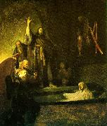 REMBRANDT Harmenszoon van Rijn The Raising of Lazarus oil on canvas